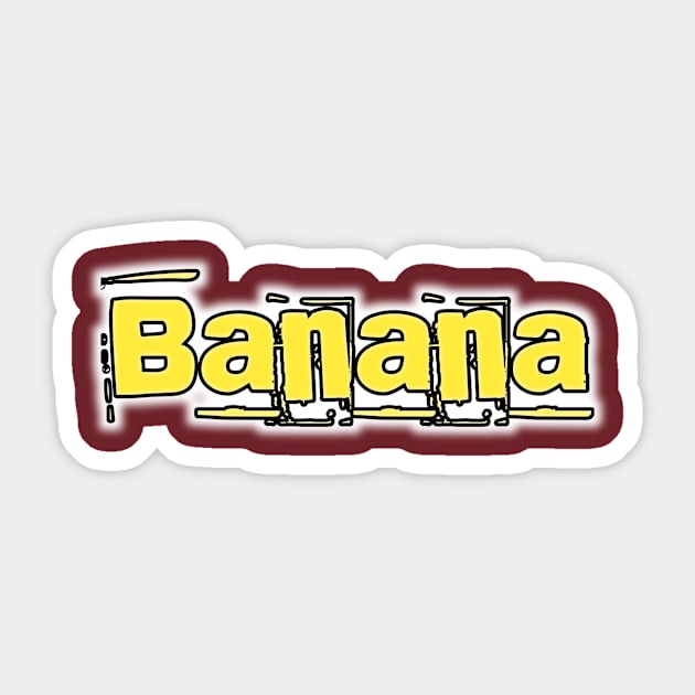 Banana Sticker by Menu.D